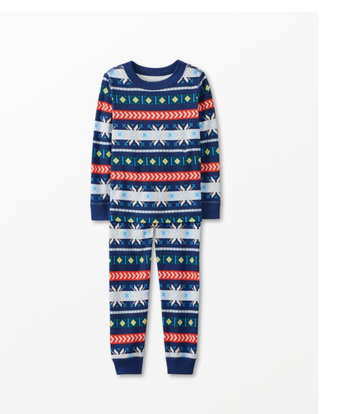 Hanna Anderson snowflake pajamas size 10 NWT PPU Mariemont
