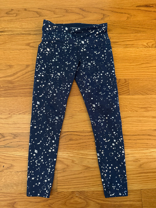 Seller #152 - EUC girls size 4/5 celestial print athletic leggings with side pocket