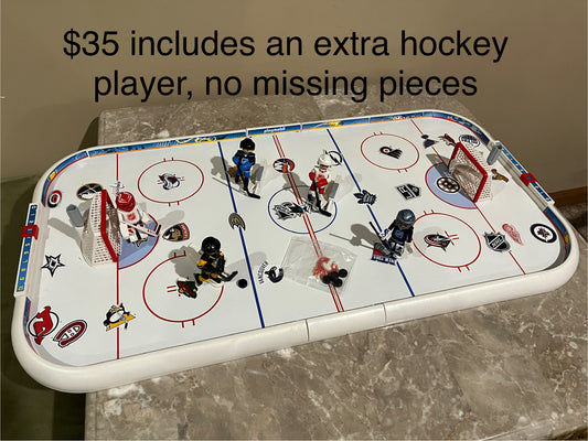 135 Playmobil Hockey Rink, no missing pieces