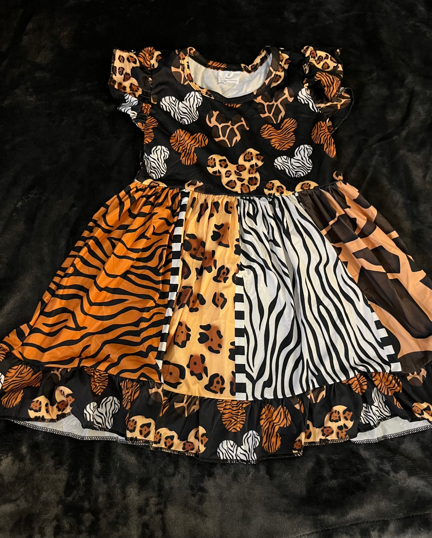 Boutique NEW Mickey Animal Print Dress -4
