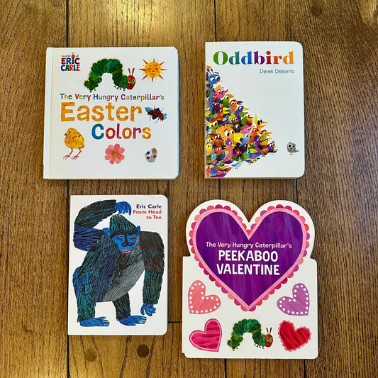 #113	EUC Board Book Bundle set 4, Eric Carle and Oddbird
