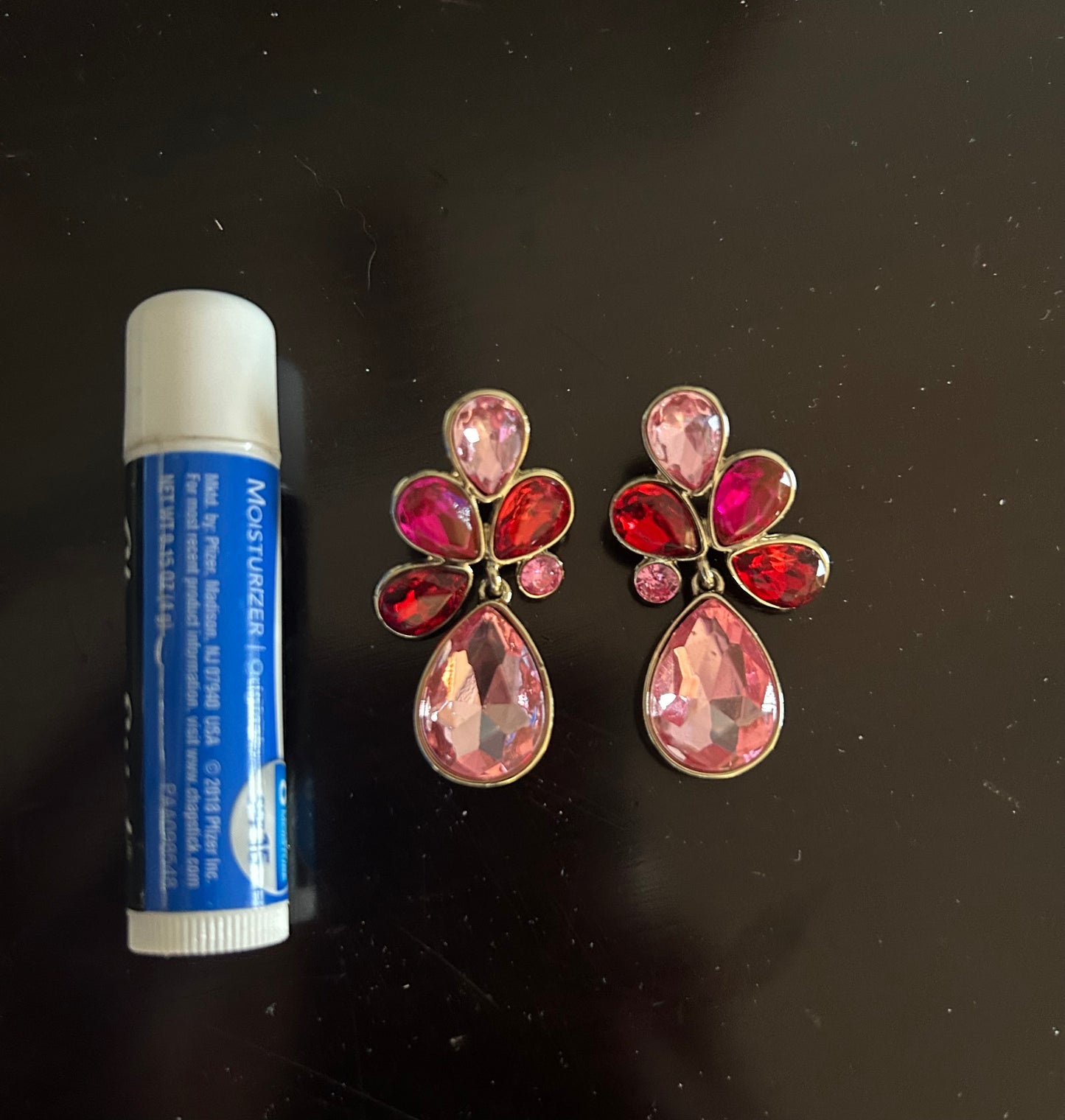 #18 J Crew red pink earrings