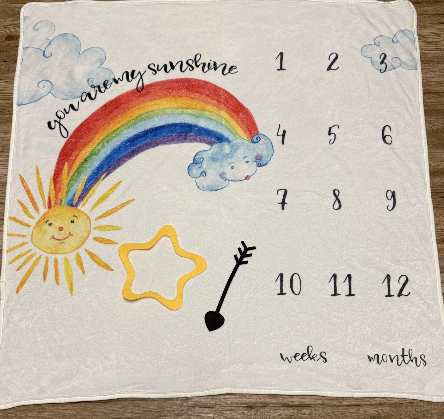 #211 REDUCED Monthly Weekly Milestone Blanket