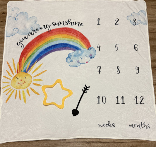 #211 REDUCED Monthly Weekly Milestone Blanket