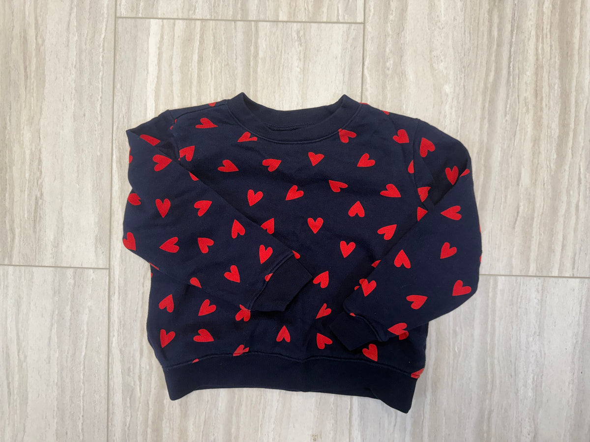 #110 Primary Heart Crewneck Sweatshirt Size 5T