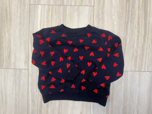 #110 Primary Heart Crewneck Sweatshirt Size 5T