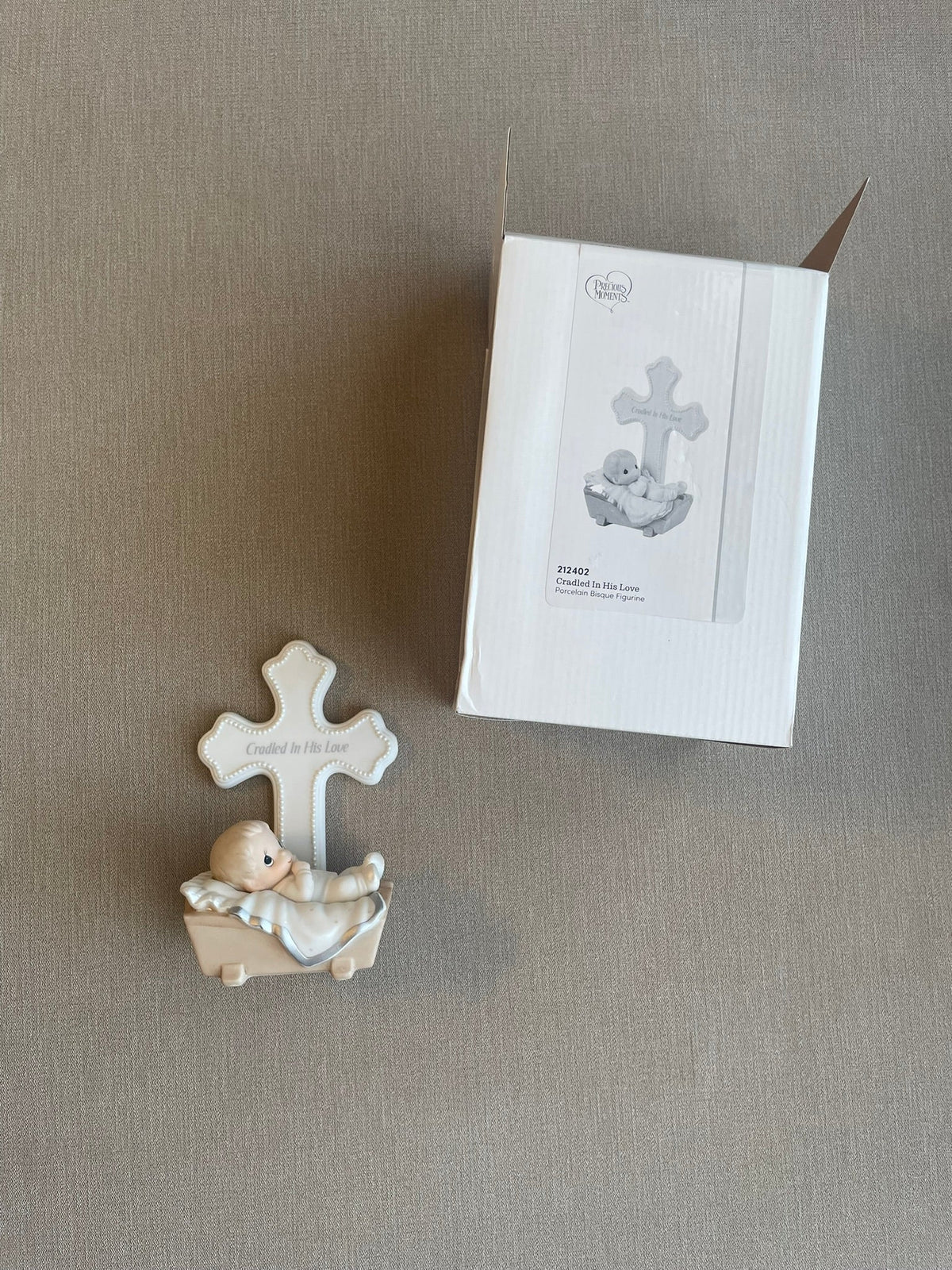 Seller #12 | Precious Moments Cradled in His Love Boy Cross | Baptism Keepsake Gift | New in Box