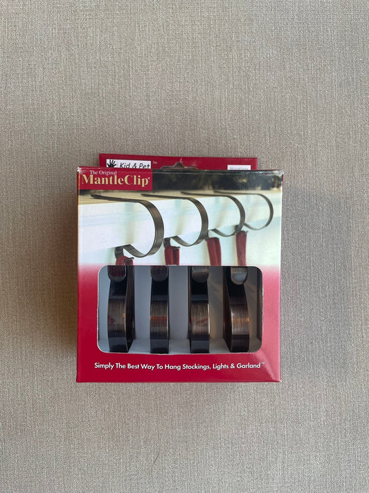 Seller #12 | The Original Mantle Clips | Set of 4 | Rubbed Bronze (1 of 2) | EUC