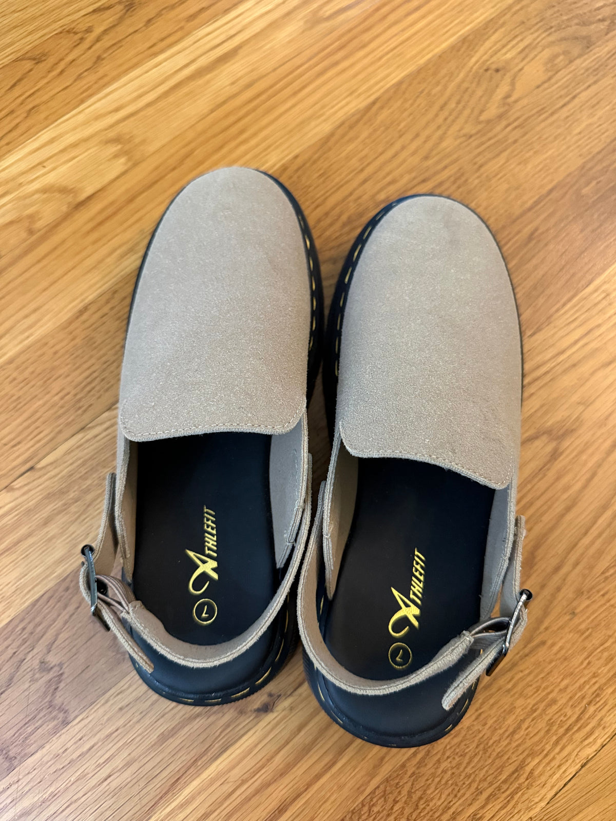 Seller #152 - New, never worn women's size 7 suede clogs