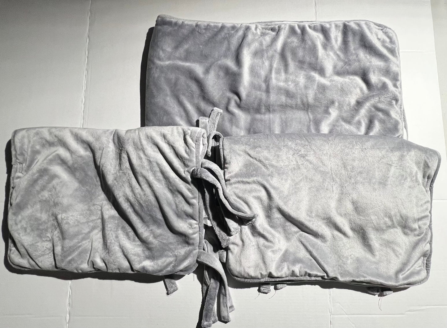 #100 Crib Rail Covers - 3 sides grey and white