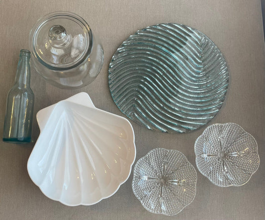 (REDUCED) Seller #12 | Currated Mermaid/Ocean/Beach Themed Party Tableware | Vintage Condition