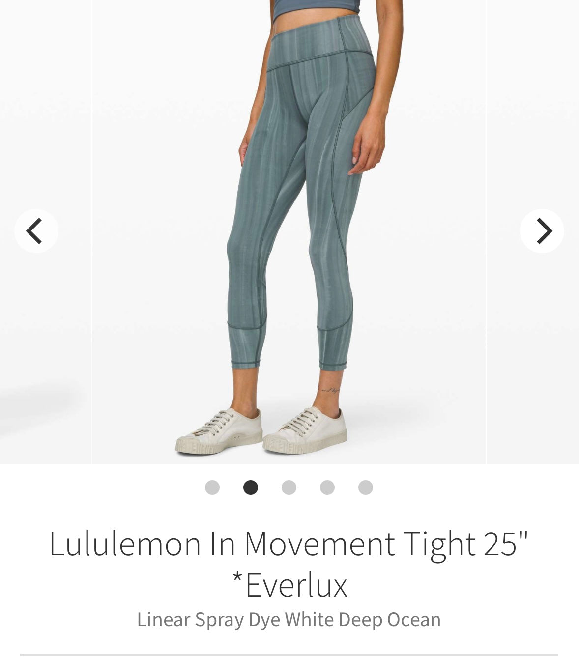 #133 Lululemon Sz 2 In Movement Tight 25 inch