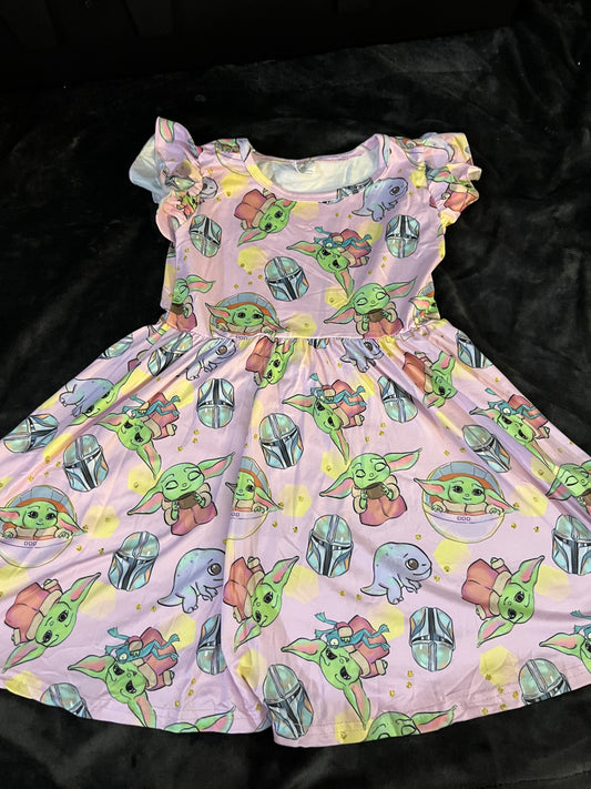 Boutique Baby Yoda Dress NEW - 4