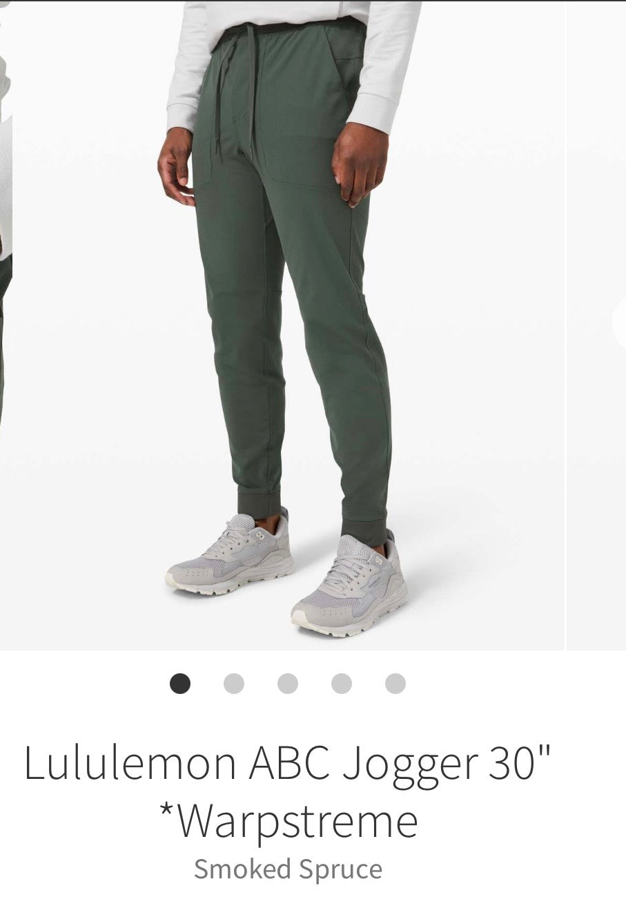 #130 Lululemon Men’s Sz S ABC Jogger Pants