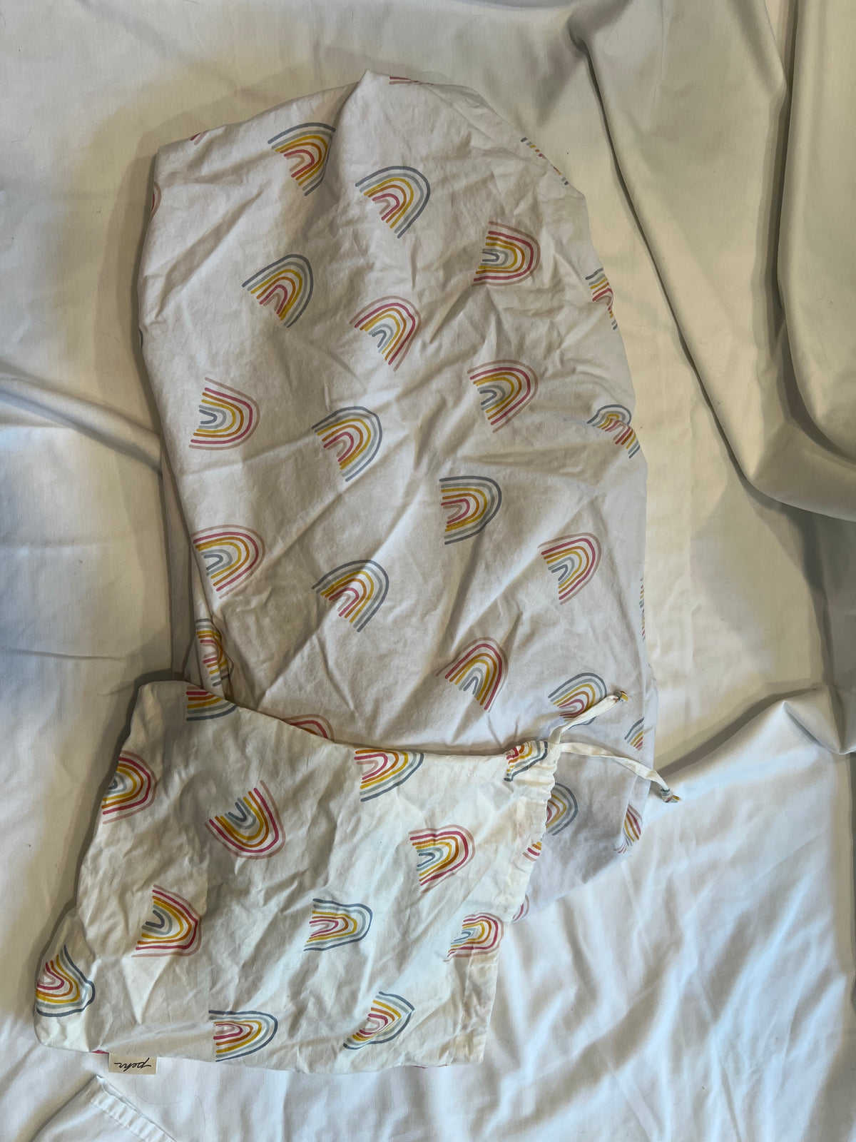 #24 pehr rainbow crib sheet