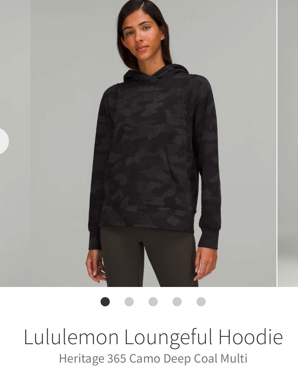 #130 Lululemon Loungeful Camo Hoodie