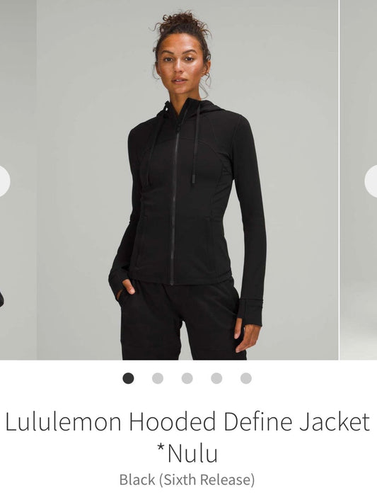 #130 Lululemon Sz 0 Hooded Define Jacket