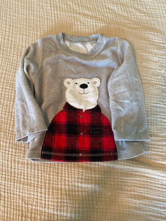 #63-polar bear sweatshirt (18 months)
