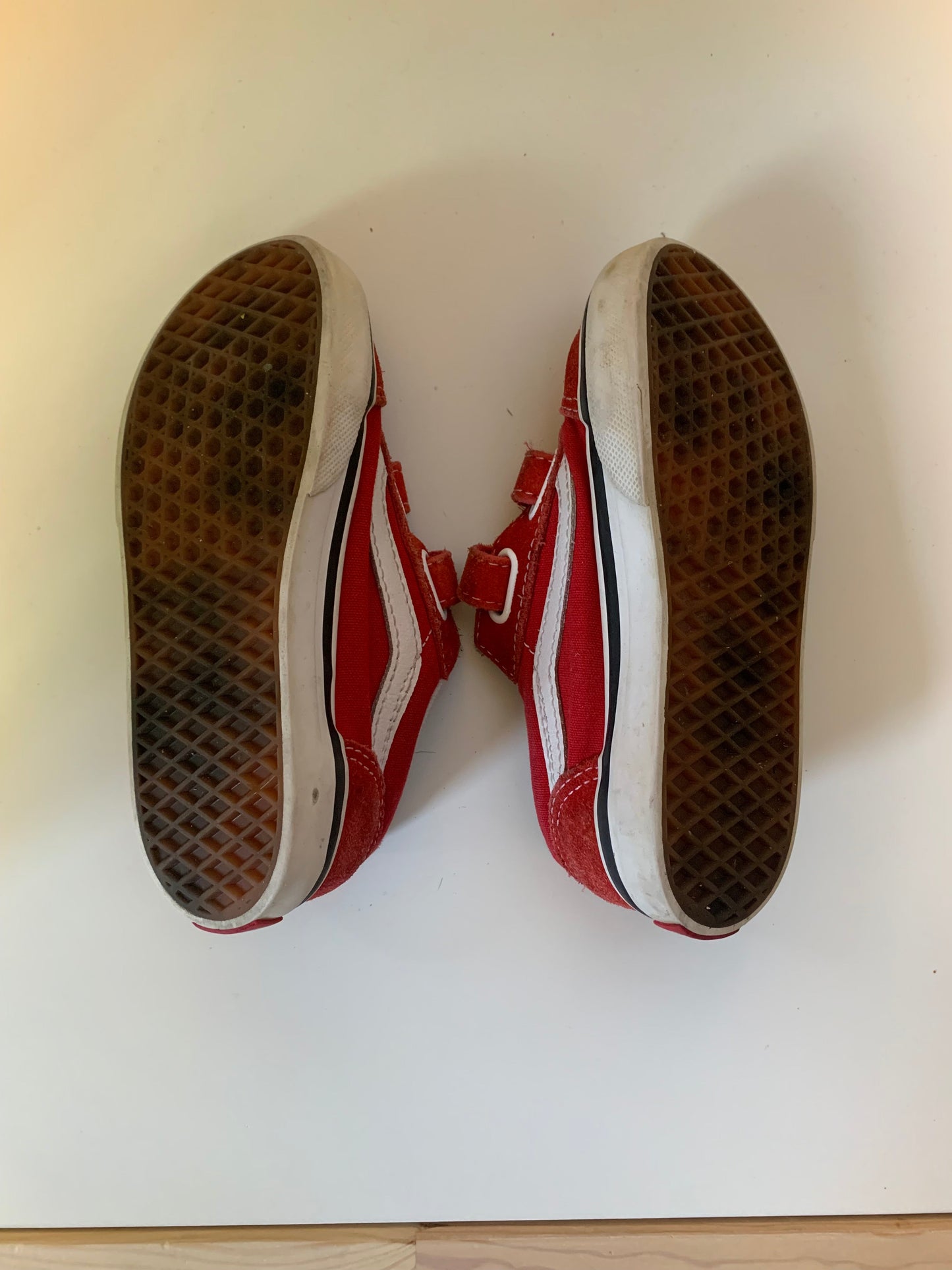 Seller #204 Unisex Kid’s Shoes 9.5 Vans Red Velcro Sneakers