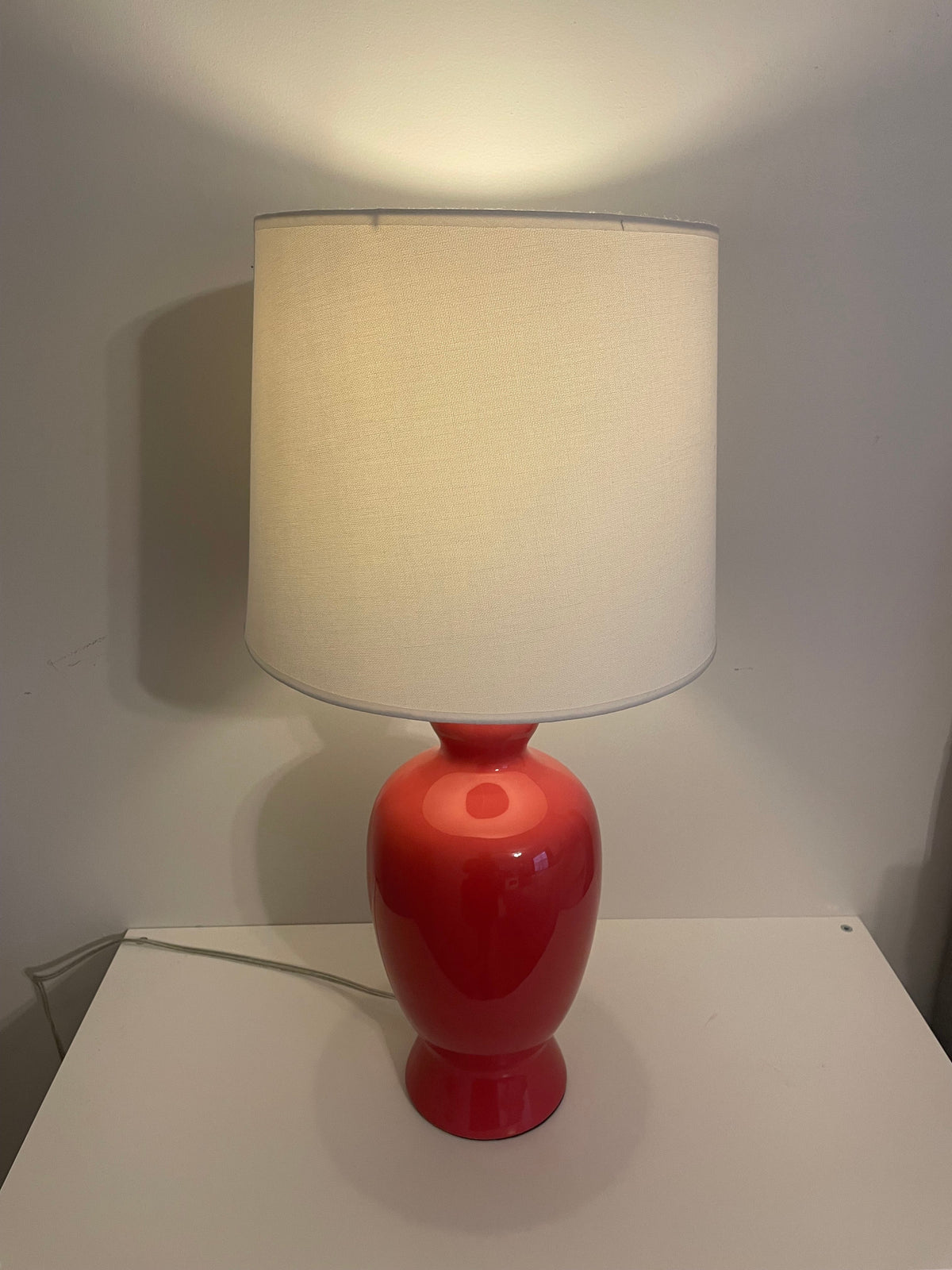 Seller #12 | Ballard Designs | Pair of Identical Coral Lamps with White Lamp Shades
