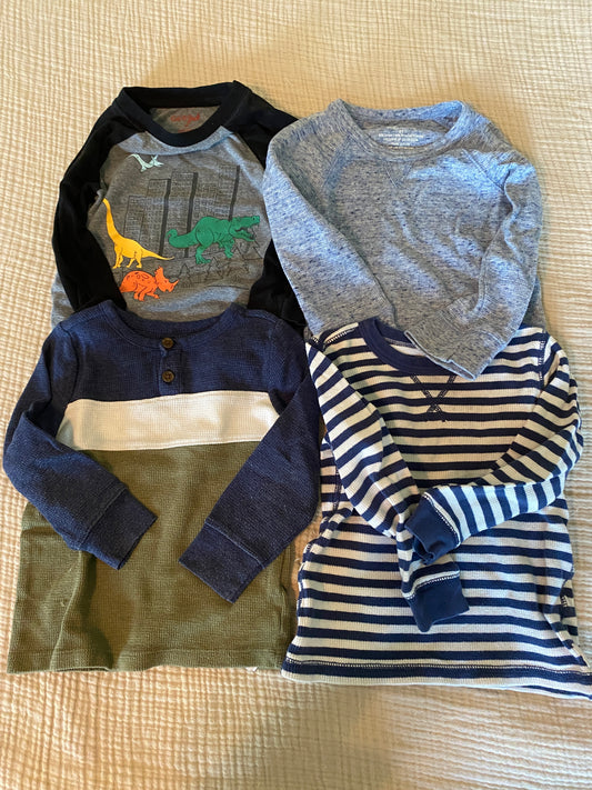 #63-boys long sleeve shirts (2T)
