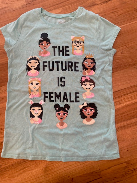The Future is Femail Children's Place Shirt Size 14