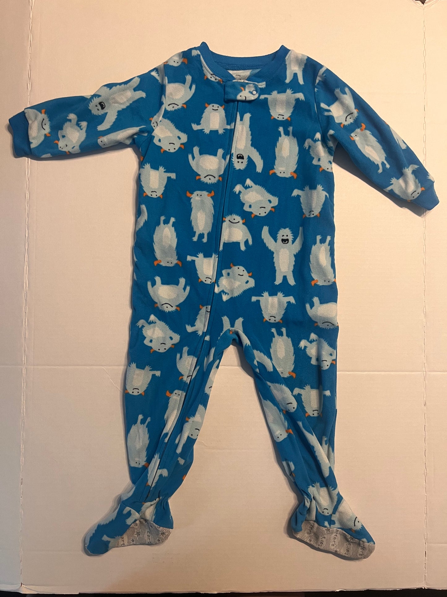 #SCO 74B Carters Yeti 24mo Footie PJs