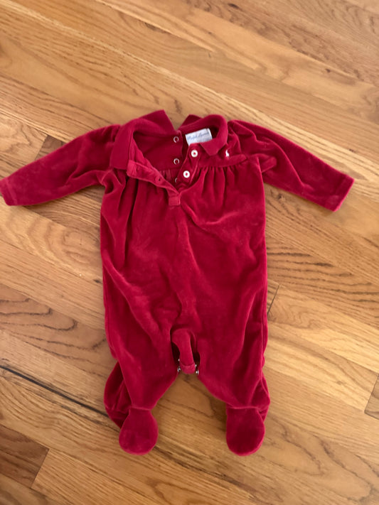 Seller #152 - infant Ralph Lauren size 3 months Christmas red velvet outfit