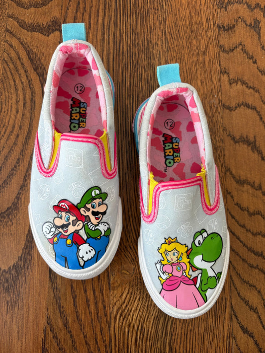 #103 • Girls • 12 • Super Mario Slip On Shoes
