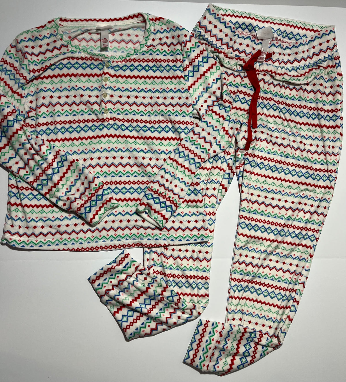 #150 wondershop family matching fair isle pajama set 6, 8, 10, women’s xs/small, men large/medium