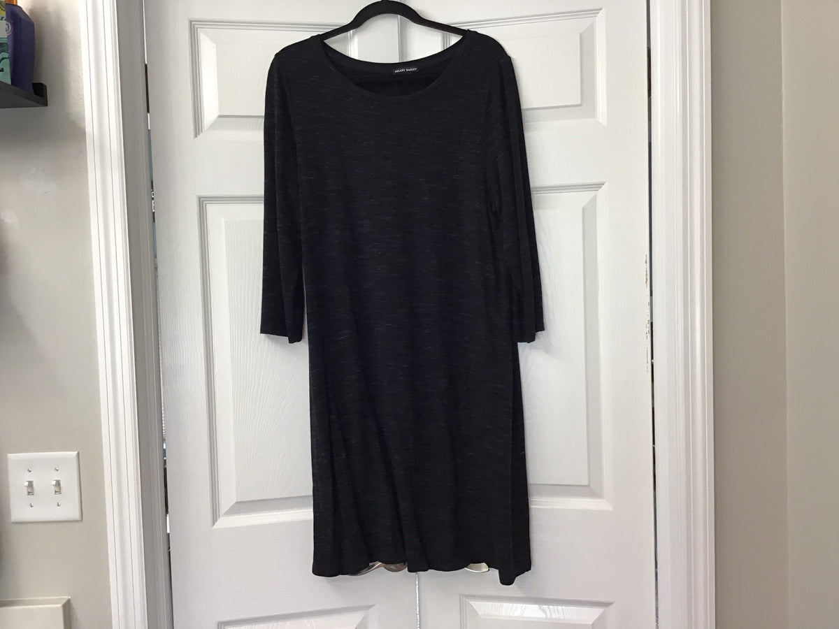 #90: Hilary Radley Women’s Black Midi Dress Size XL