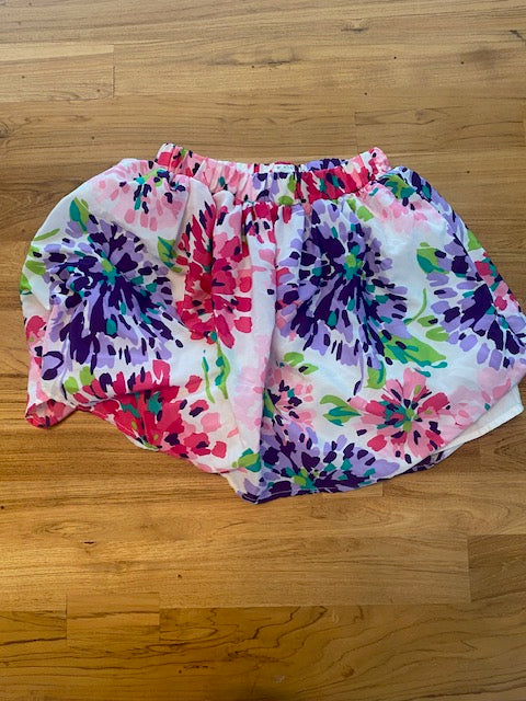 Girls Floral Skirt Size M