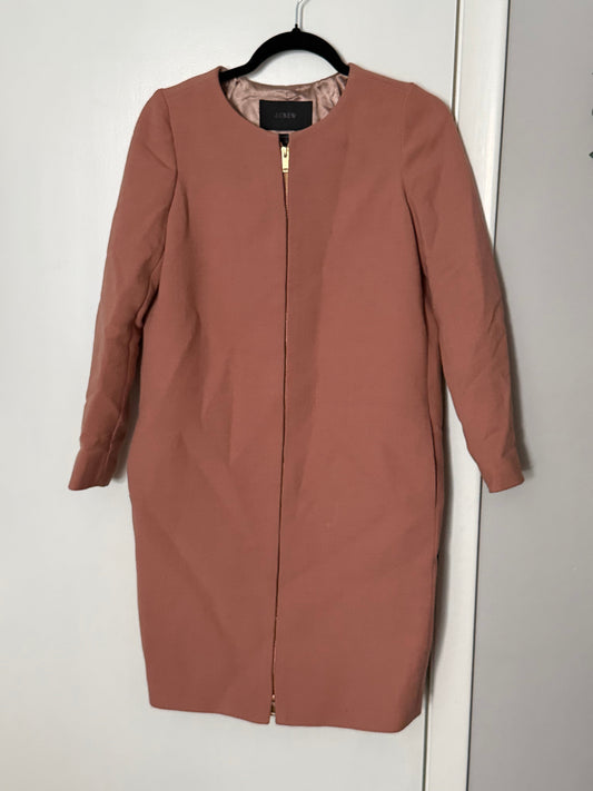 Seller #152 - women’s J Crew size 00 dusty rose mid thigh coat