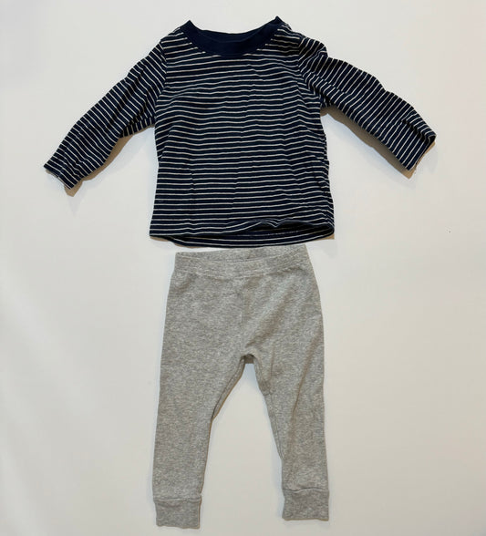 12 months Boys Carter's and Just One You by Carter's Outfit Bundle Navy Blue and Gray