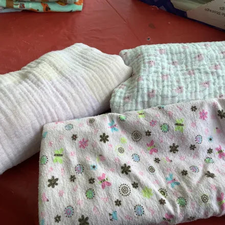 Seller #223 - 3 girl receiving blankets