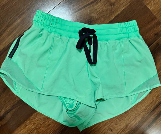 Seller #144 Hotty Hot High-Rise Lined Short 2.5" -  Lime Green Size 4