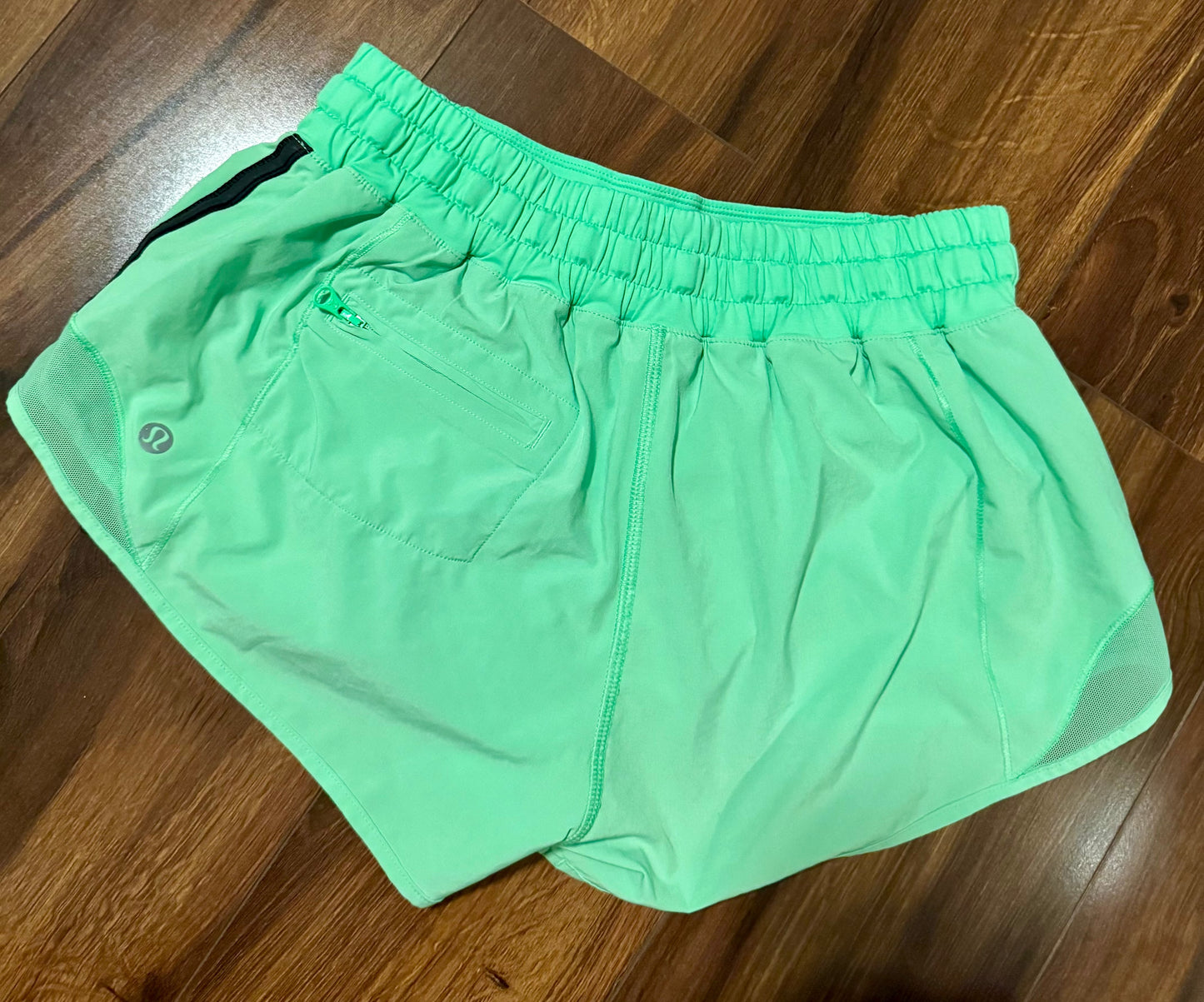 Seller #144 Hotty Hot High-Rise Lined Short 2.5" -  Lime Green Size 4