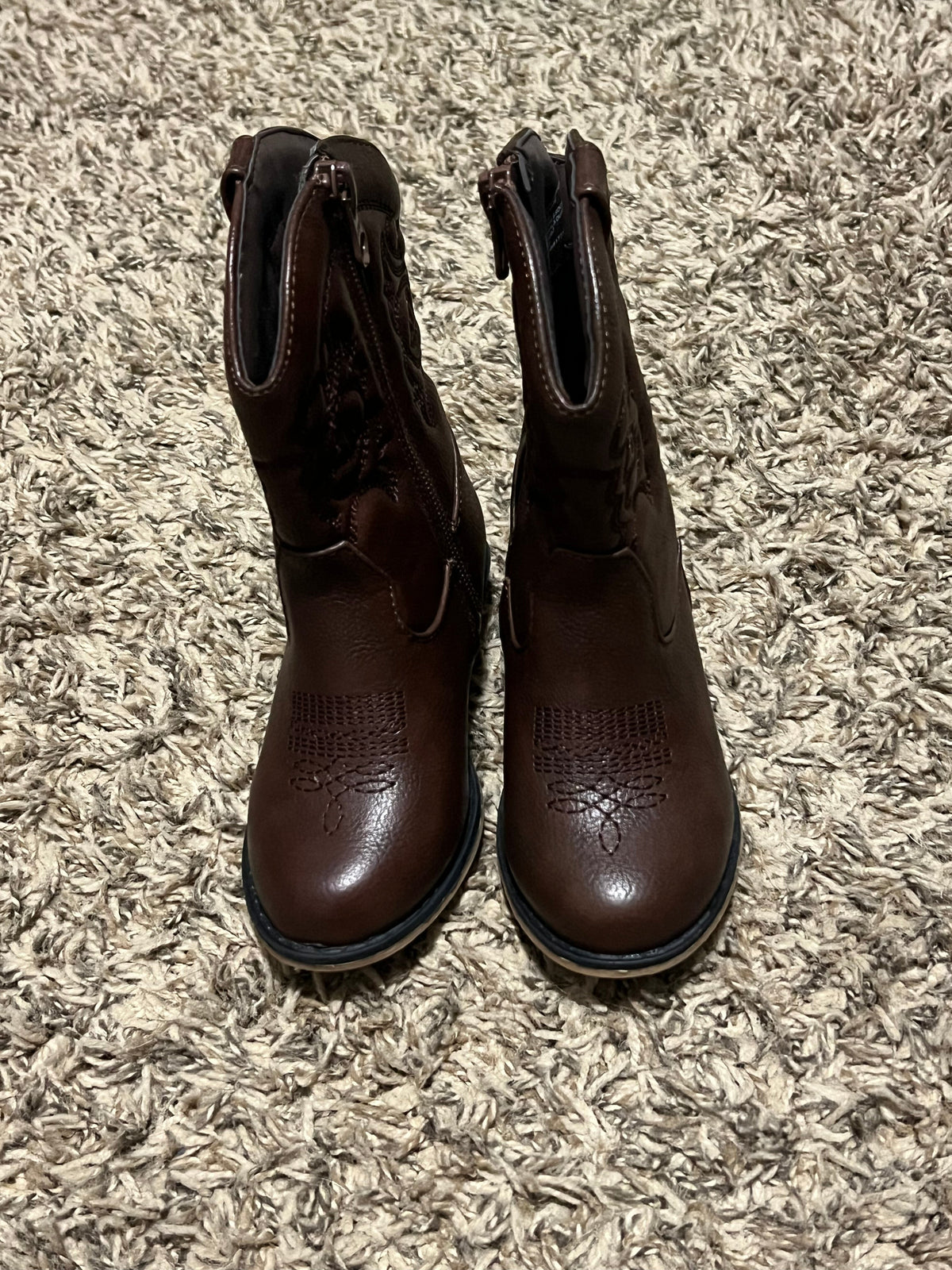 Seller #45 Cat & Jack Brown Cowboy Boots Size 8