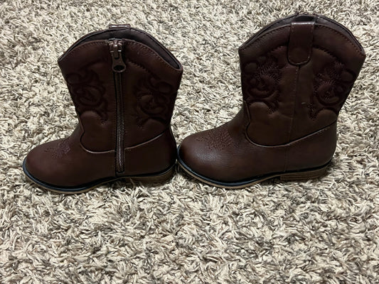 Seller #45 Cat & Jack Brown Cowboy Boots Size 8