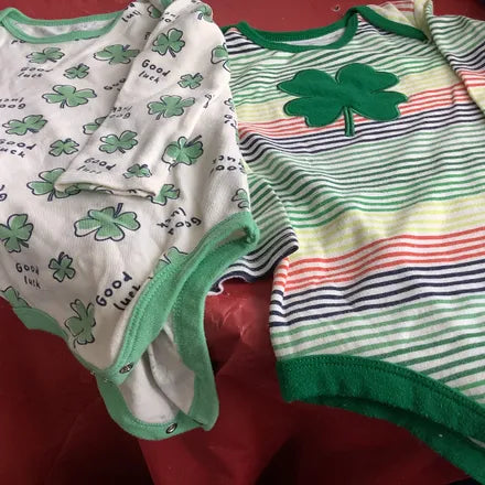 Seller #223 - 2 Shamrock onsies size 24M