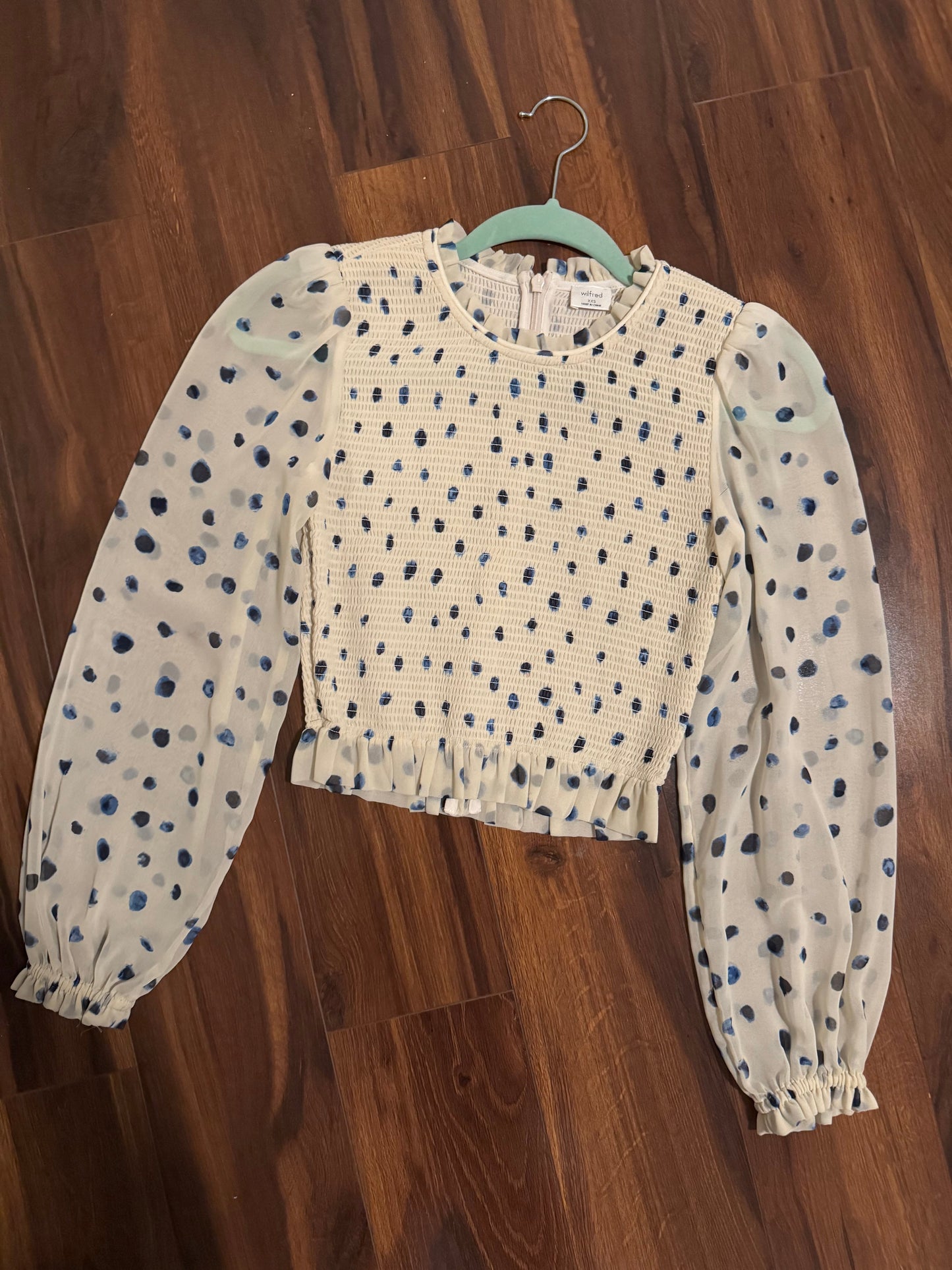 Seller #144 ARITZIA Wilfred “Temptest Blouse” Size XXS