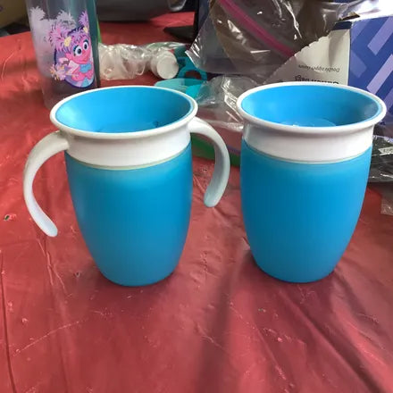 Seller #223 - 2 blue sippy cups