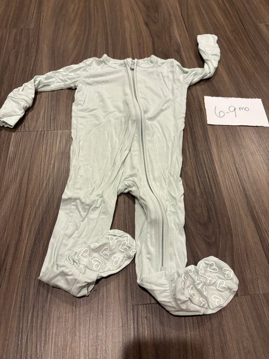 #138 - 6-12 Mo - EUC Lev Baby - Mint Green Zippy - PU 45236