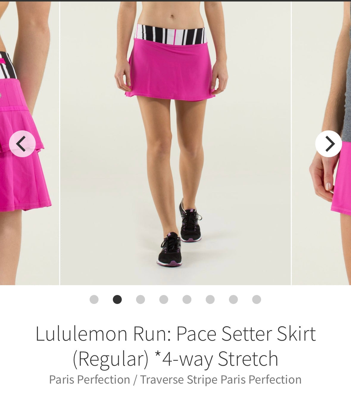 #133 Lululemon Sz 6 Pace Setter Skirt Pink