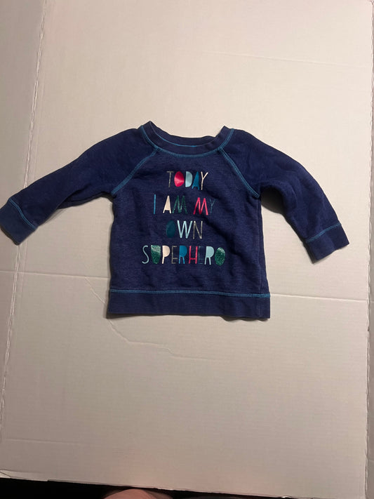 #SCO 74B Girls 12mo Superhero Sweater