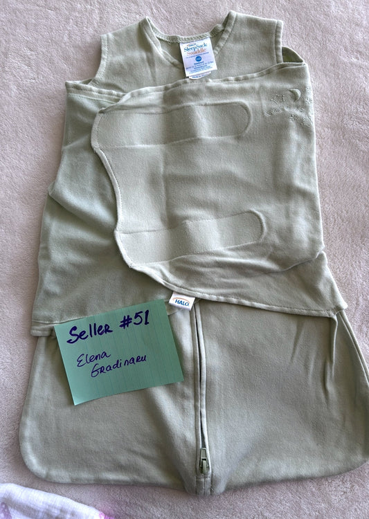 Seller #51 Sleep Sack Swaddle/newborn size never used