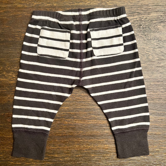 #5 Hanna Andersson Striped Pull On Pants, Boys 3-6 months