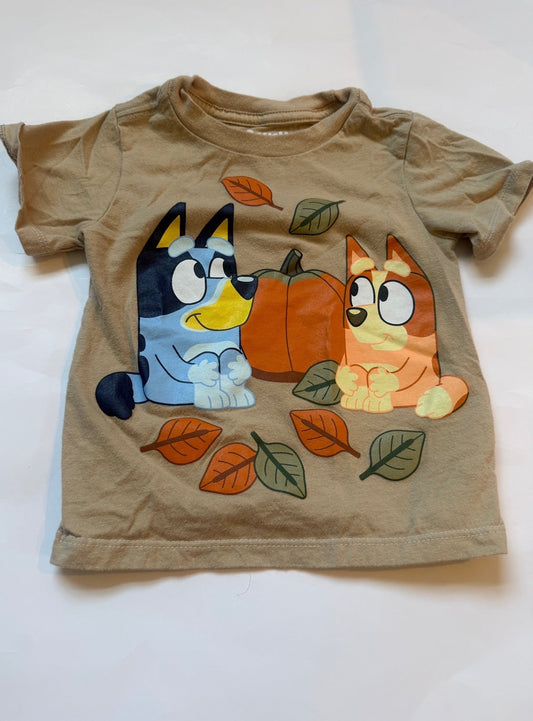 #170 Bluey and Bingo fall tshirt gender neutral 18 months
