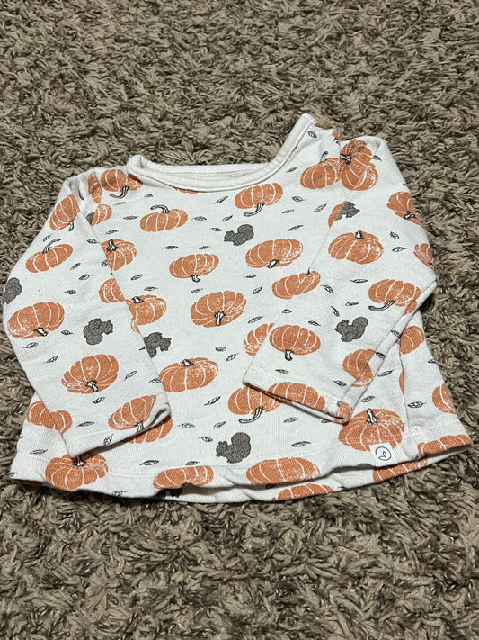 Seller #45 Organic Little Planet by Carters Pumpkin sweatshirt Size 18 months