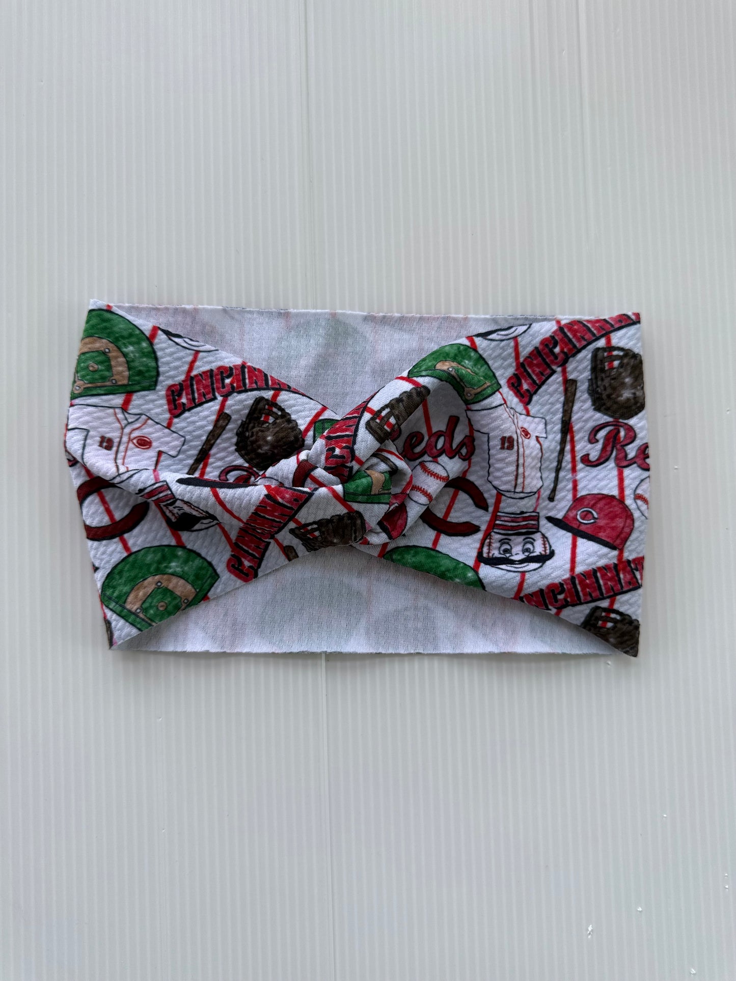 #167 Girls Cincinnati Reds Headband